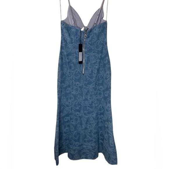 NWT Elliatt Denim Jazz Midi Dress with Elegant Design size XS - Picture 8 of 11